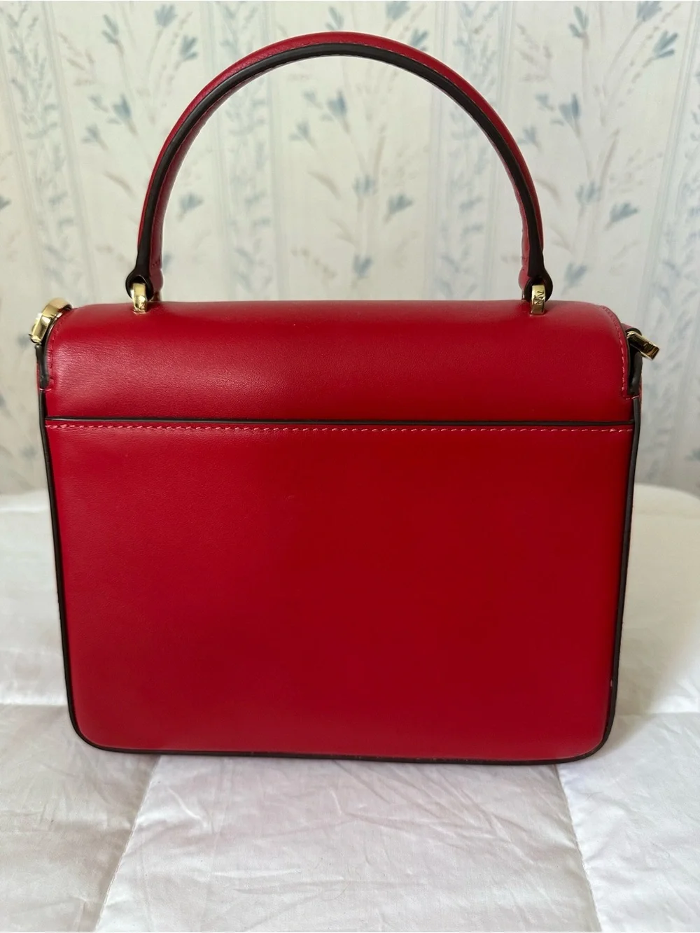 Kate Spade Red Leather Top-Handle Satchel